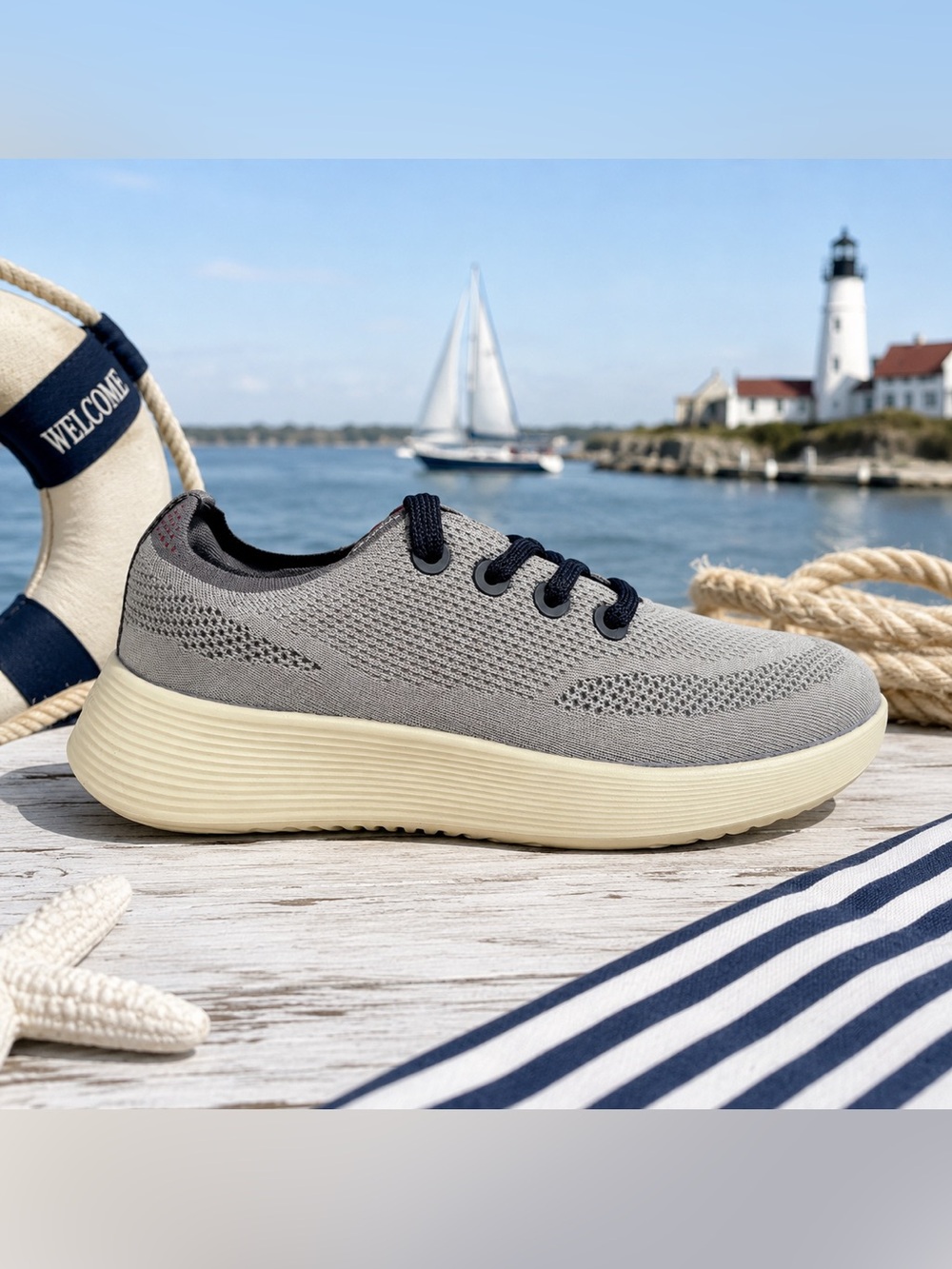 Allbirds Tree Runner Go Women’s 6 Cloudy Grey Multi NIB